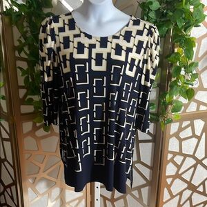 Alfani Tunic, Geometric Design, L